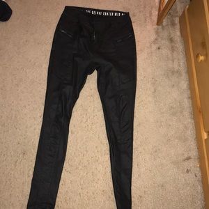 black motorcycle pants